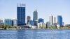 City skyline and waterfront, Perth, Western Australia, Australia