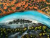 Aerial view of Little Lagoon, Shark Bay